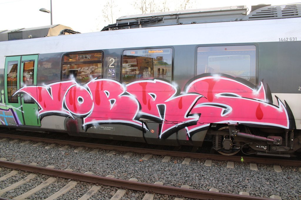 Graffiti on a train VOBRS