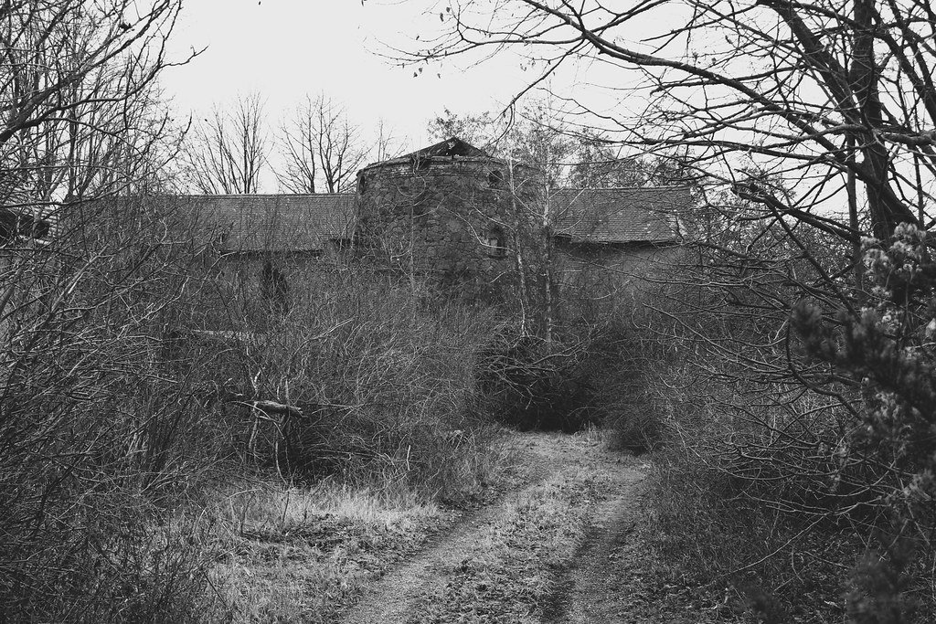 decayed old windmill