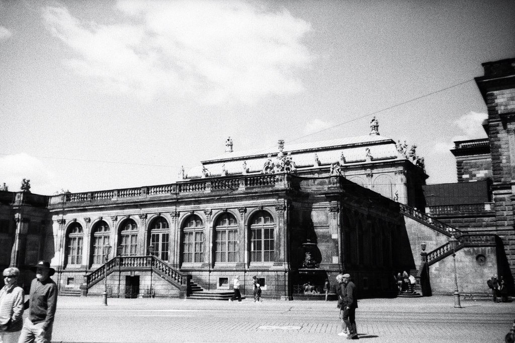 analog photography: Extension to the German Pavilion, Dresden Zwinger