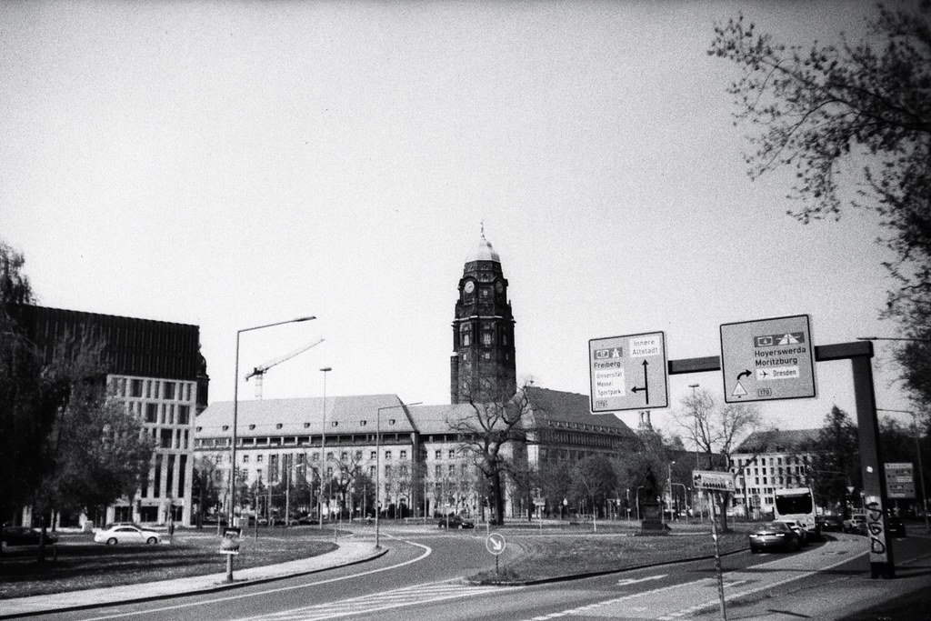 analog photography: Dresden City Hall