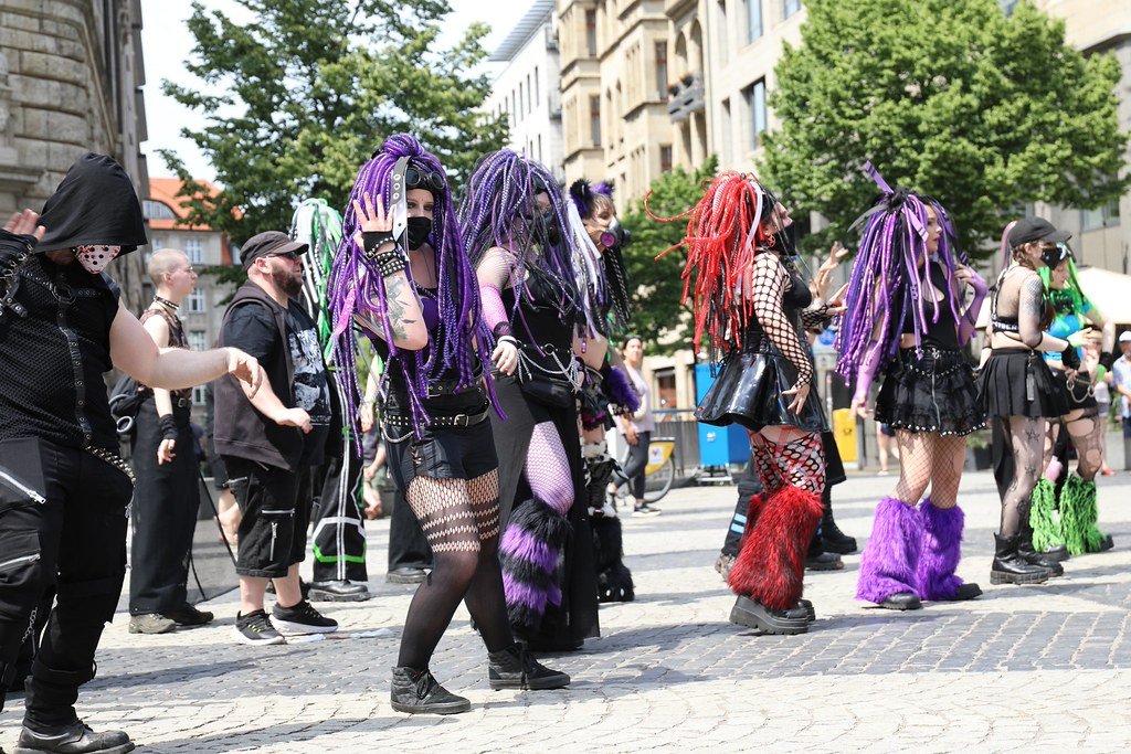 Industrial Dance Cybergoth Meeting WGT 2026 at Burgplatz Leipzig