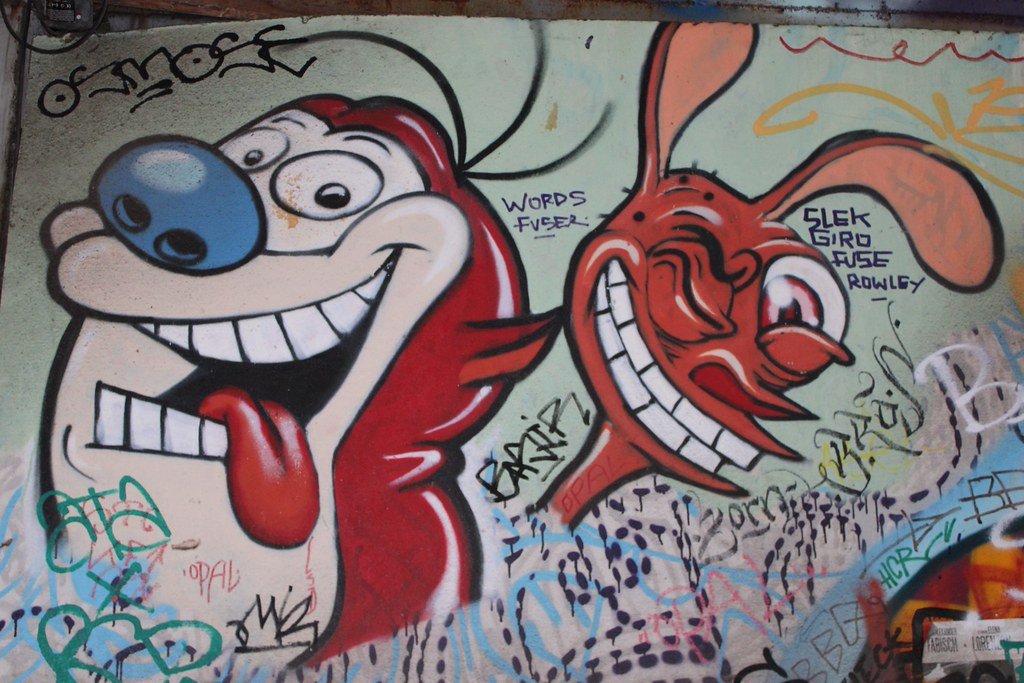 Graffiti Ren und Stimpy