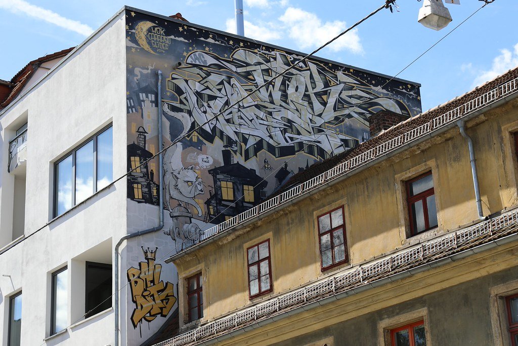 Graffiti: WOK, Caparso, Slider (2014) Dresden