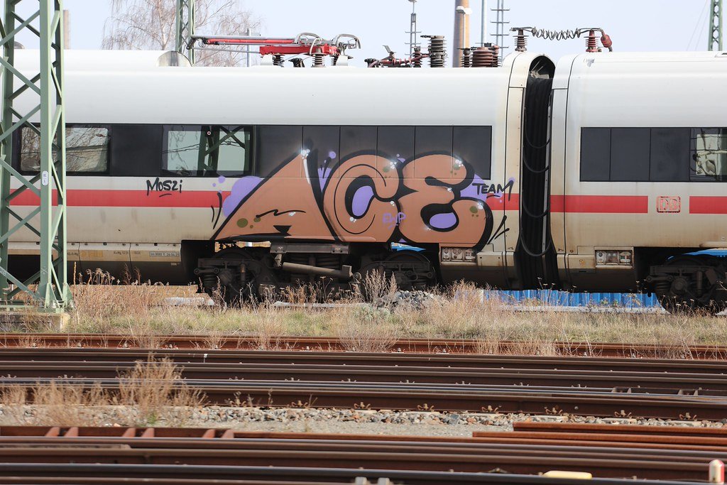 Graffiti on a train ACE